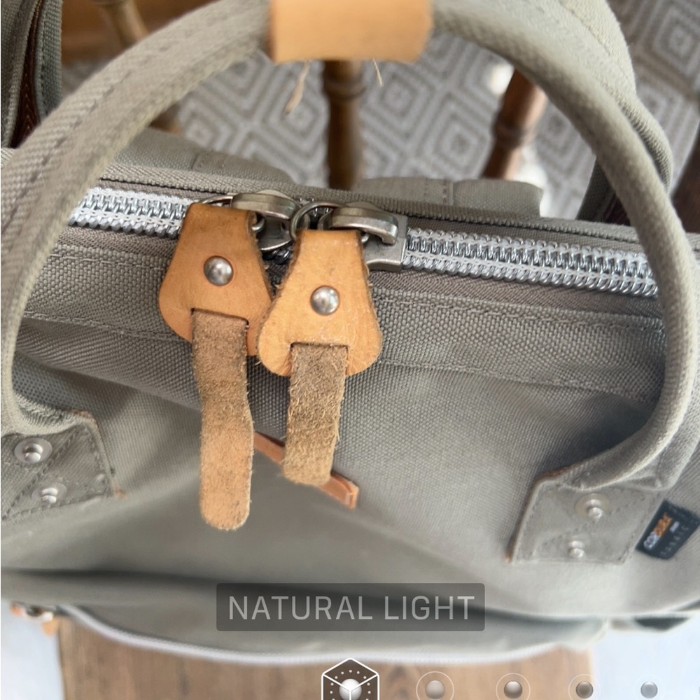 HIMAWARI Holly Daze 15” Waterproof Canvas Backpack-Out Of Stock on website. Gray - Picture 7 of 14